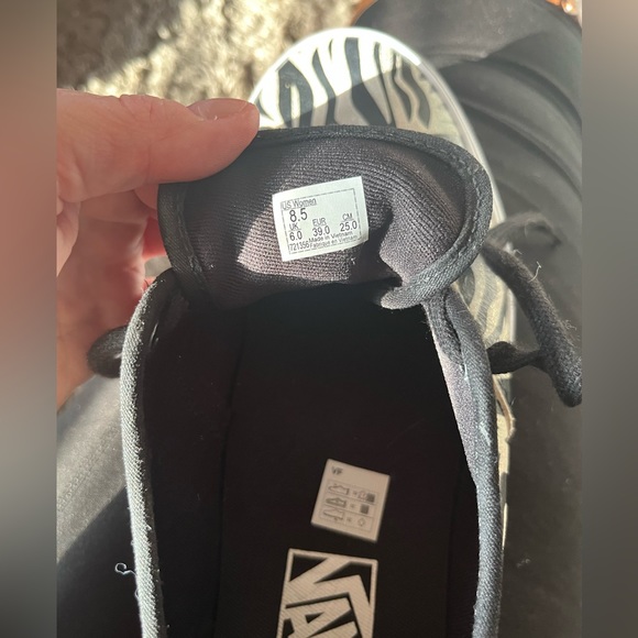 Vans Doheny Decon Metallic Zebra Black Sneaker Shoes womens SIZE 8.5 - Picture 5 of 5